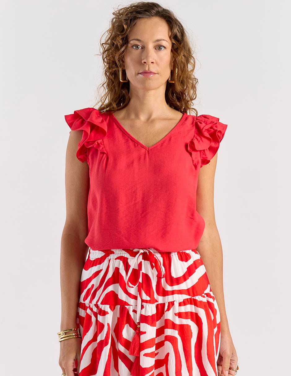 Blusa manga corta para mujer 8