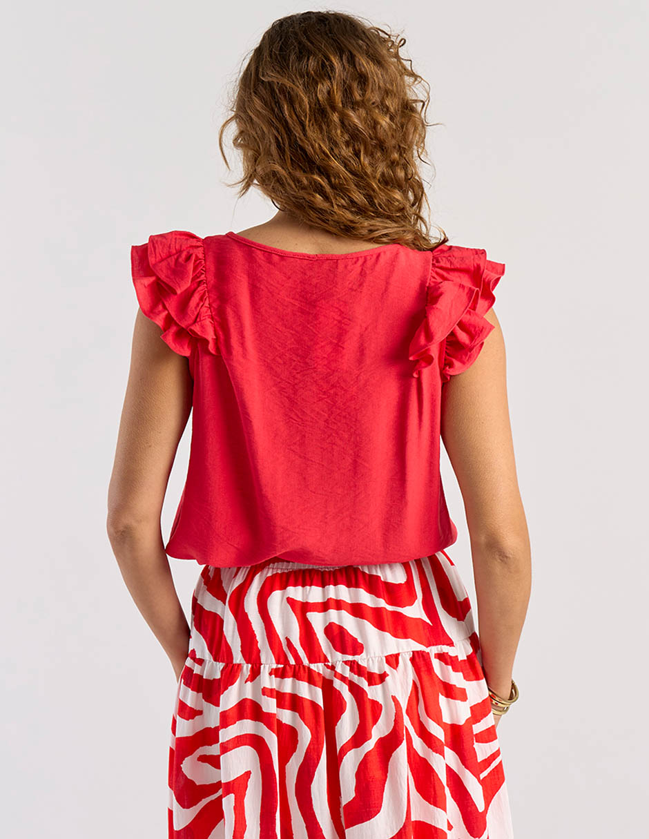 Blusa manga corta para mujer 12