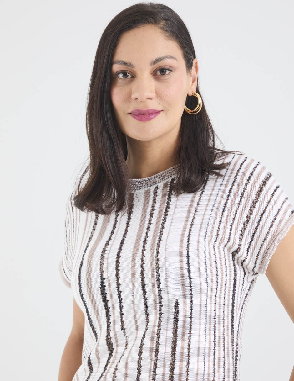 Blusa manga corta para mujer 4