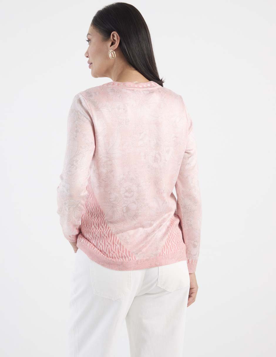 Suéter cuello redondo para mujer 5