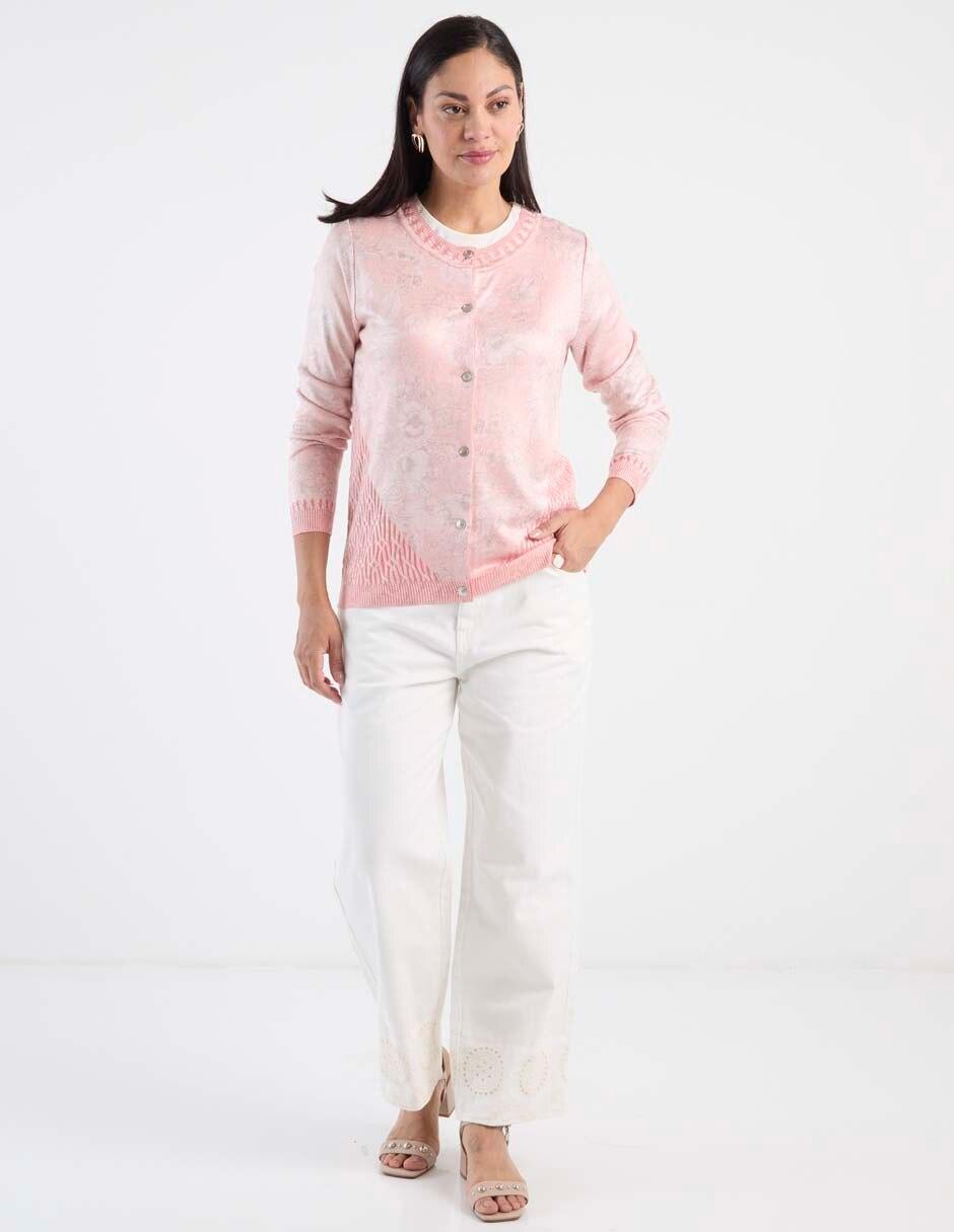 Suéter cuello redondo para mujer