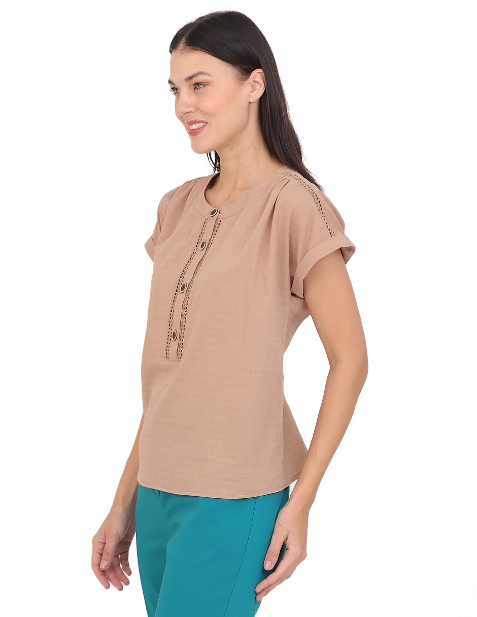 Blusa manga corta para mujer 3
