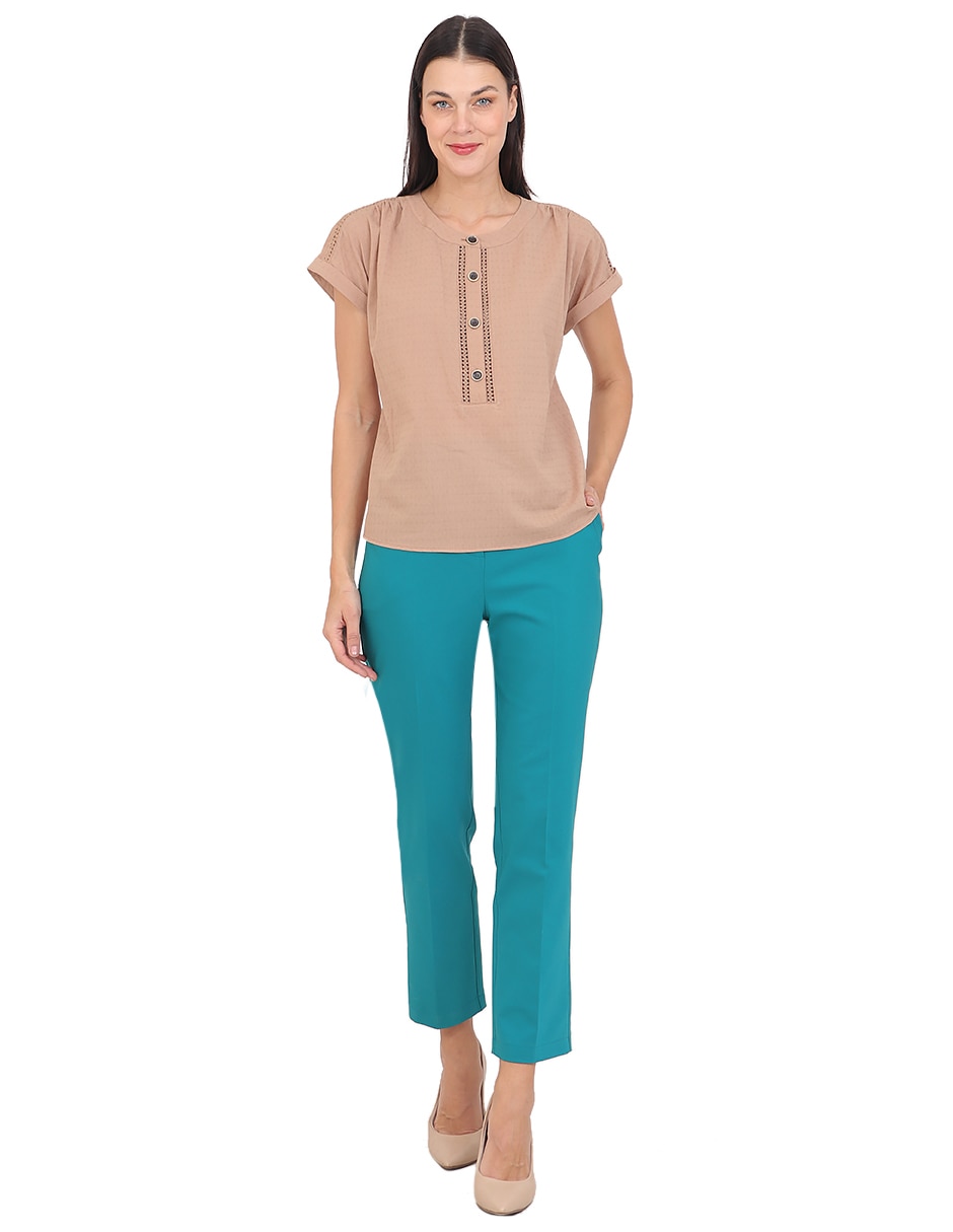 Blusa manga corta para mujer 6