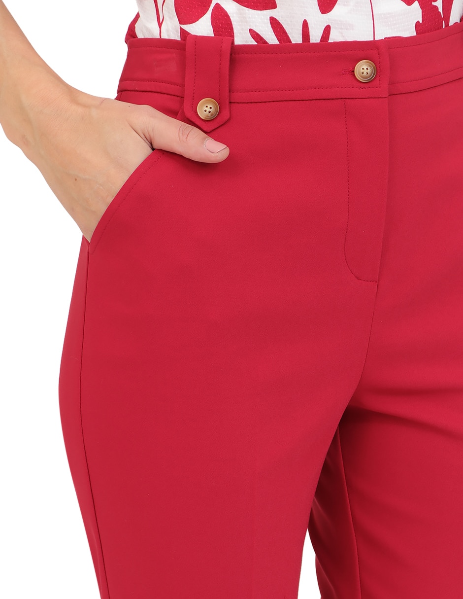 Pantalón de vestir slim para mujer 4