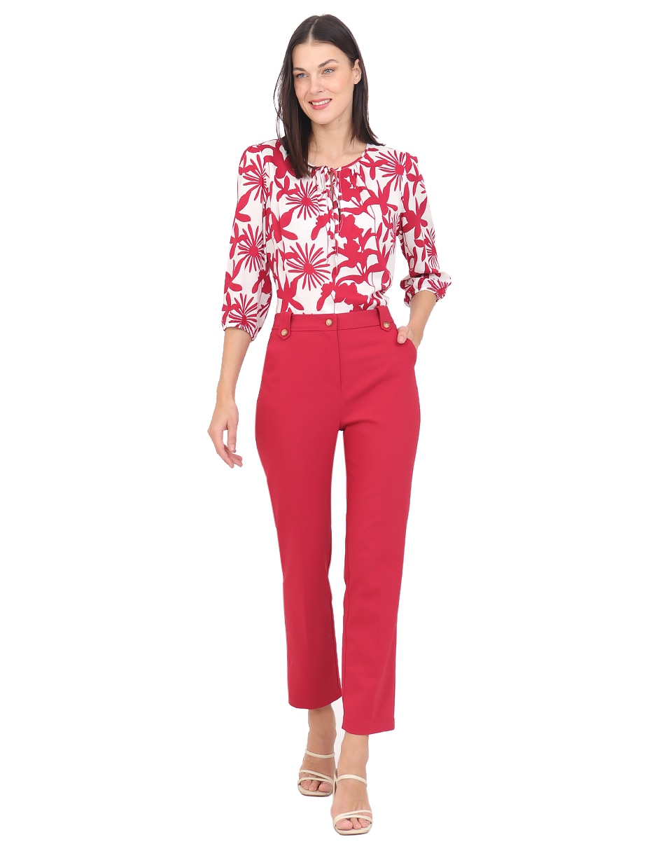 Pantalón de vestir slim para mujer 5