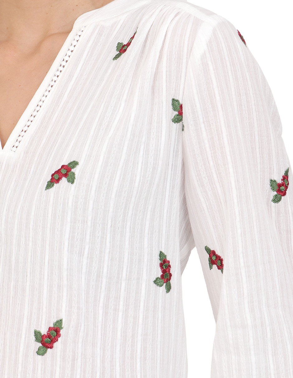 Blusa duplan manga 3/4 para mujer