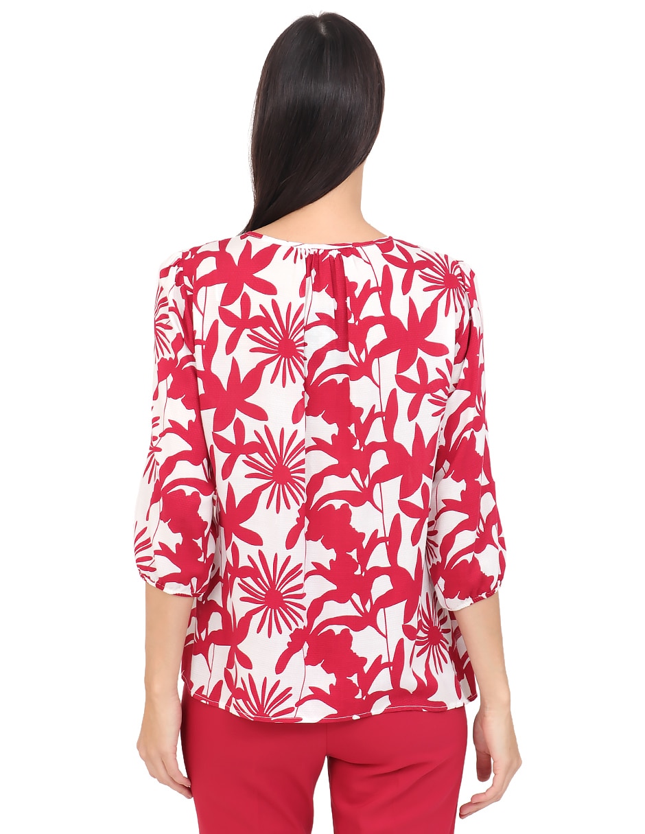 Blusa duplan manga 3/4 para mujer