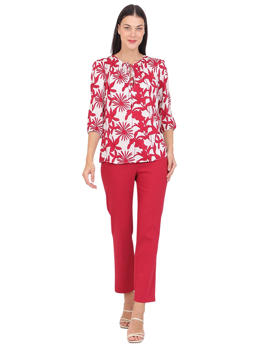 Blusa duplan manga 3/4 para mujer
