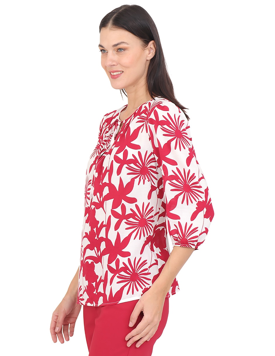 Blusa duplan manga 3/4 para mujer