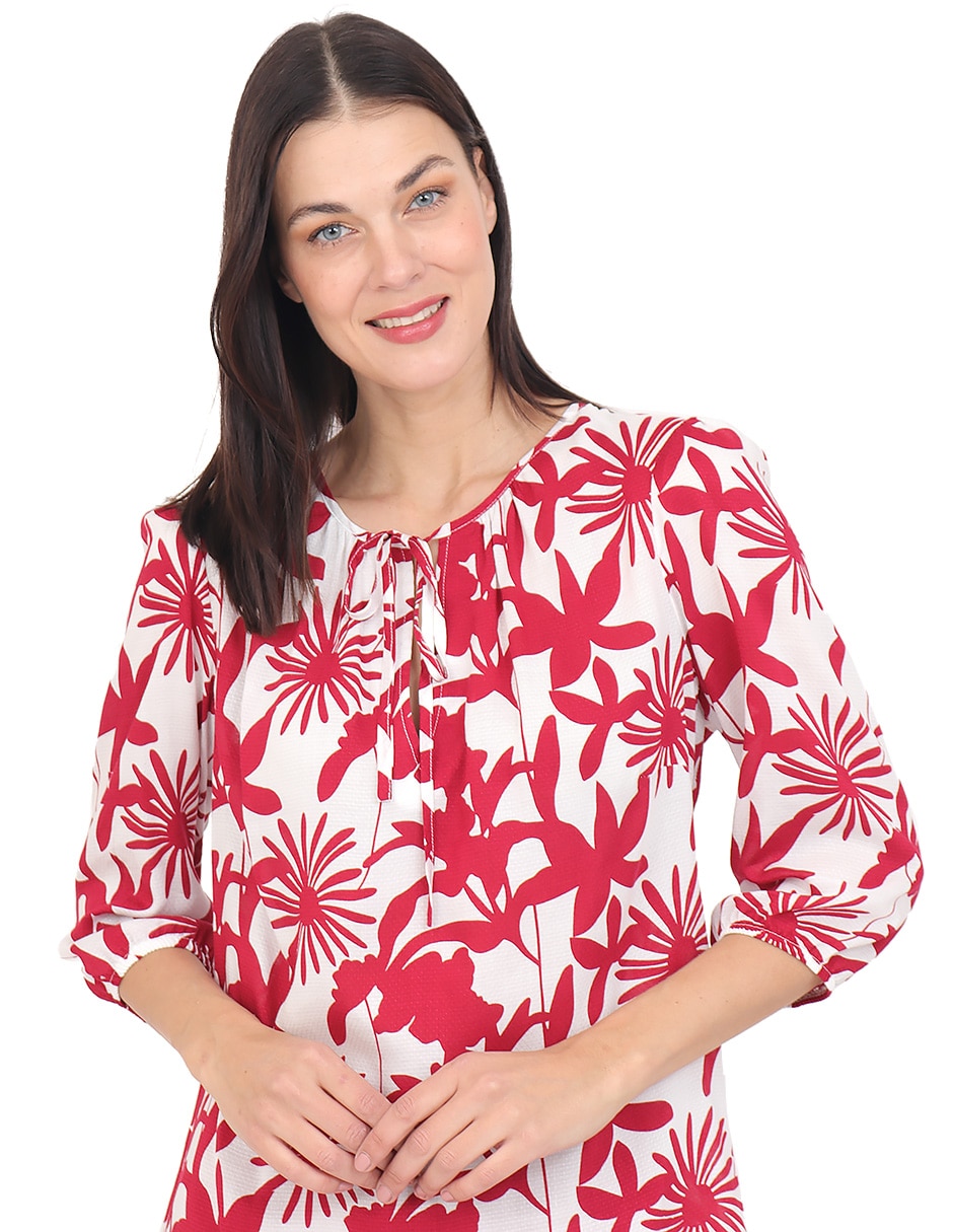 Blusa duplan manga 3/4 para mujer
