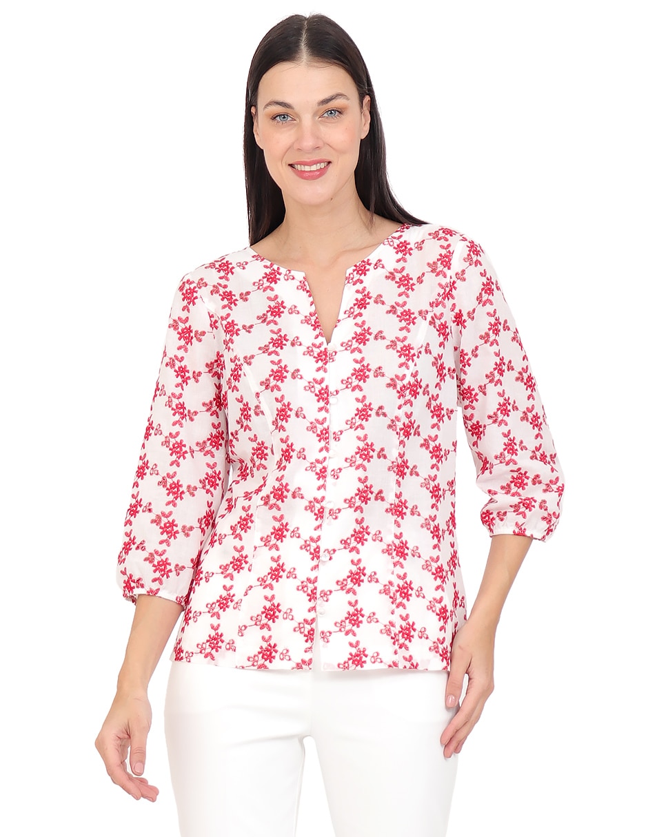 Blusa manga 3/4 para mujer Blusa manga 3/4 para mujer