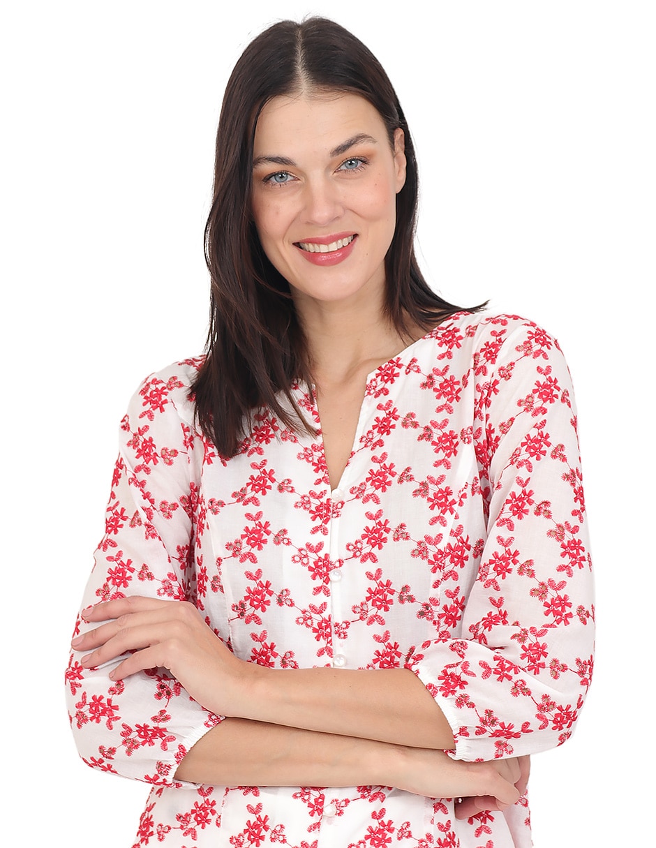 Blusa manga 3/4 para mujer 6