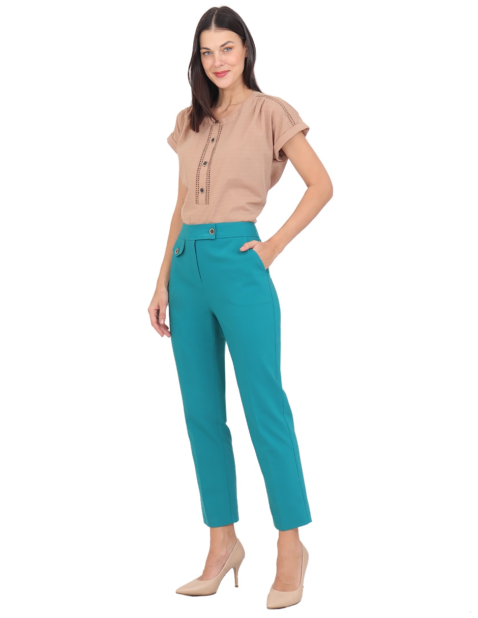 Pantalón duplan slim para mujer