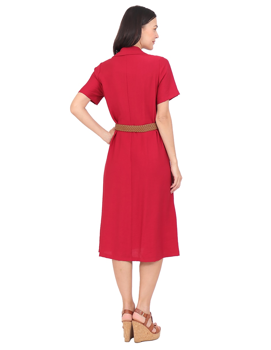 Vestido a la rodilla formal duplan para mujer