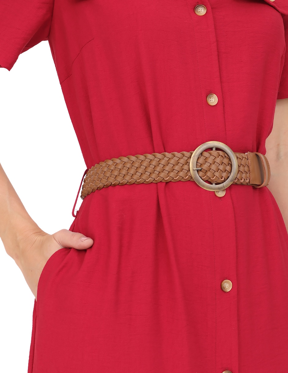 Vestido a la rodilla formal duplan para mujer