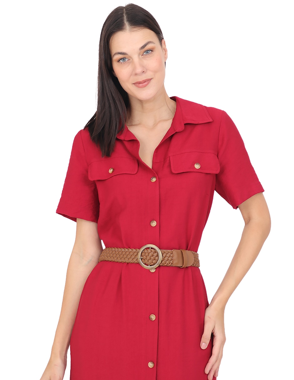 Vestido a la rodilla formal duplan para mujer