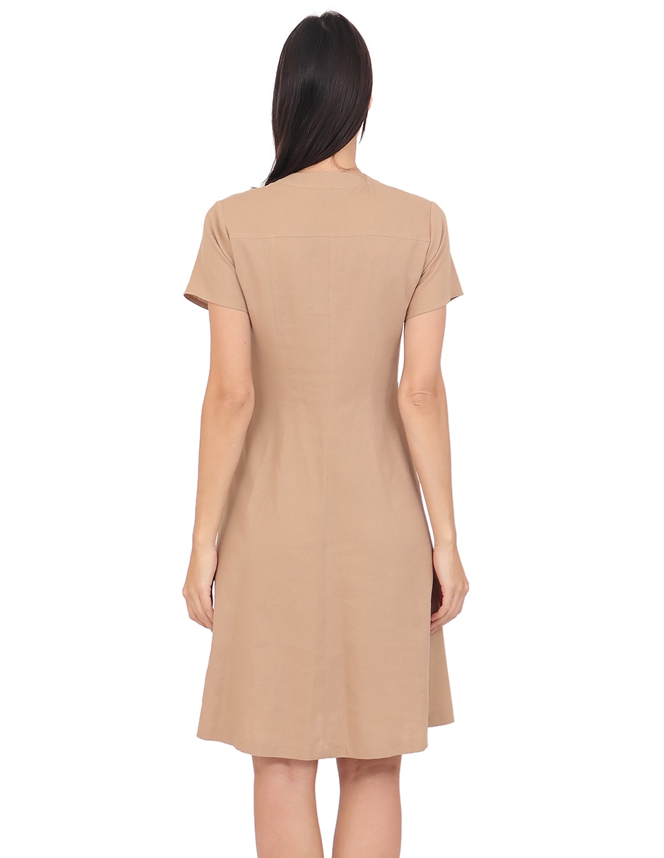 Vestido a la rodilla casual duplan para mujer