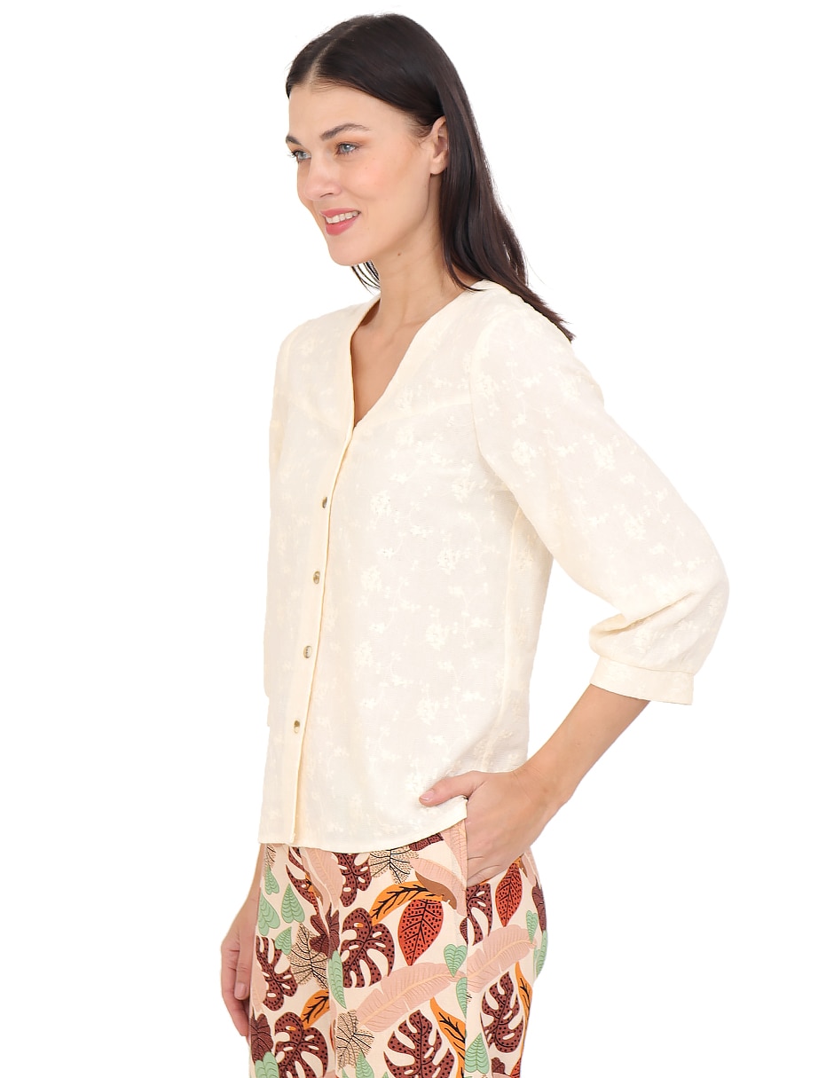 Blusa manga 3/4 para mujer 3