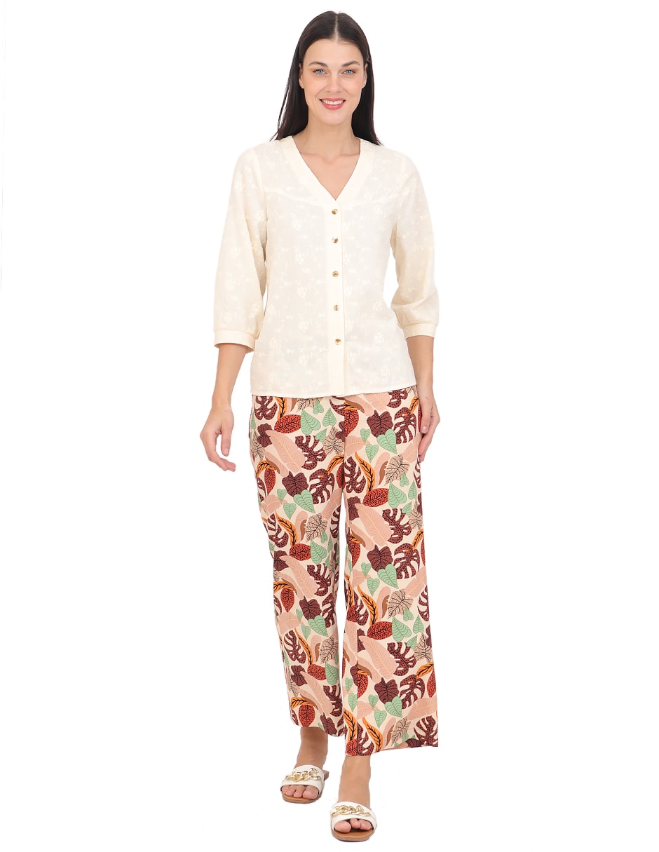 Blusa manga 3/4 para mujer 6