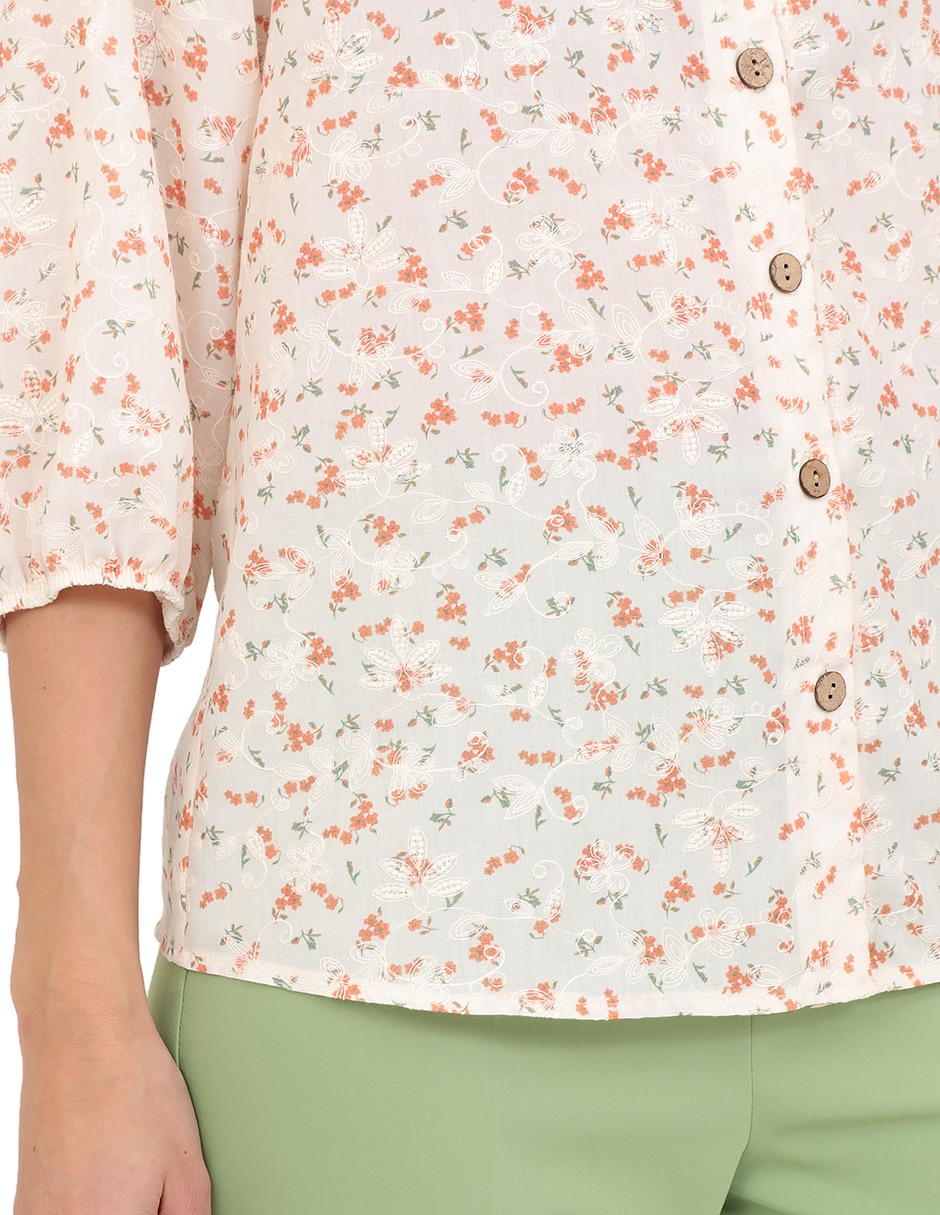 Blusa manga 3/4 para mujer 4