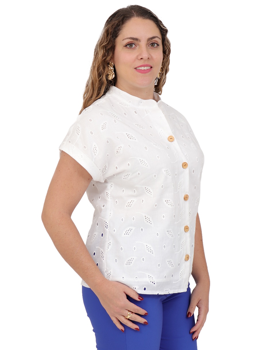 Blusa manga corta para mujer 3