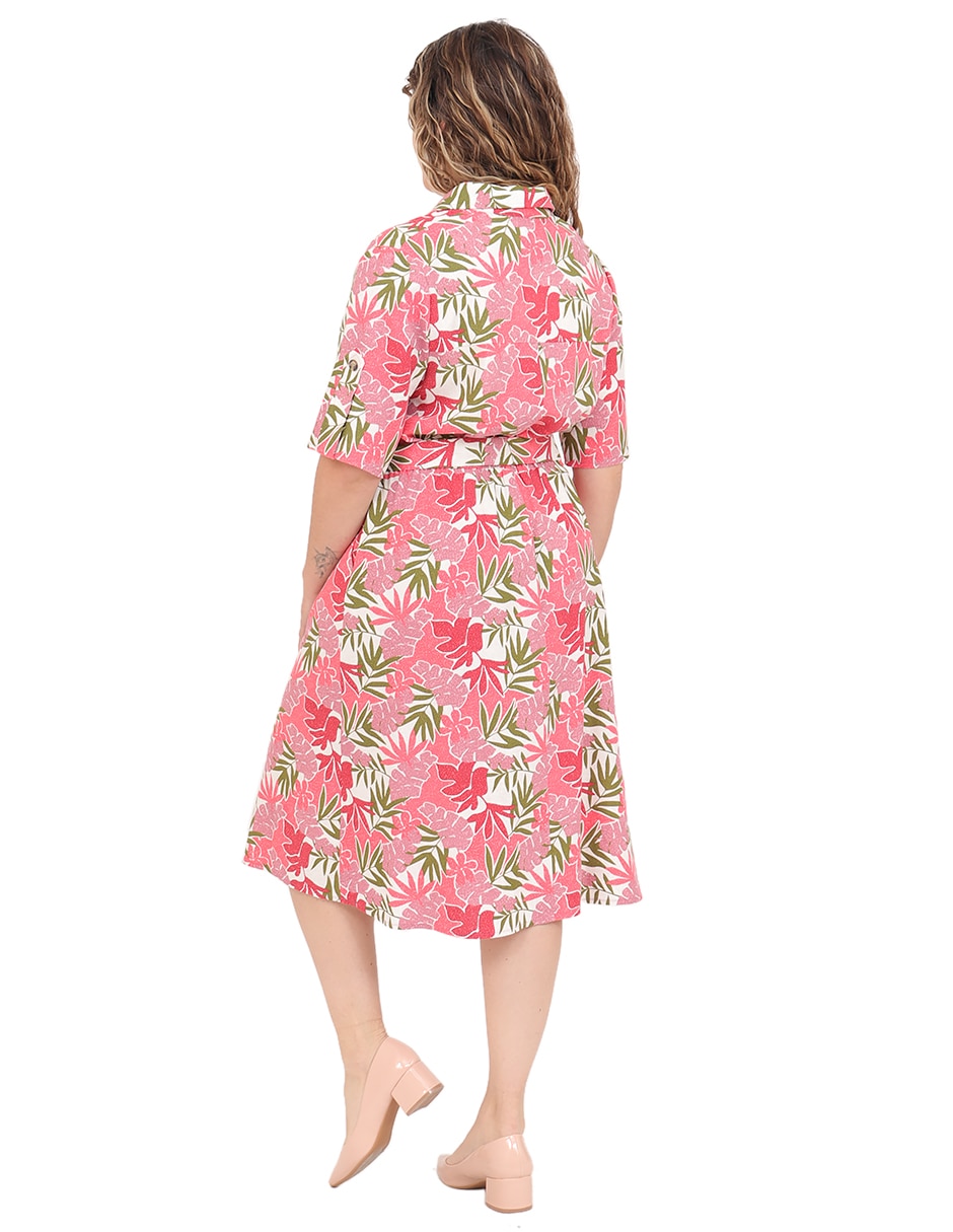 Vestido a la rodilla duplan petite para mujer