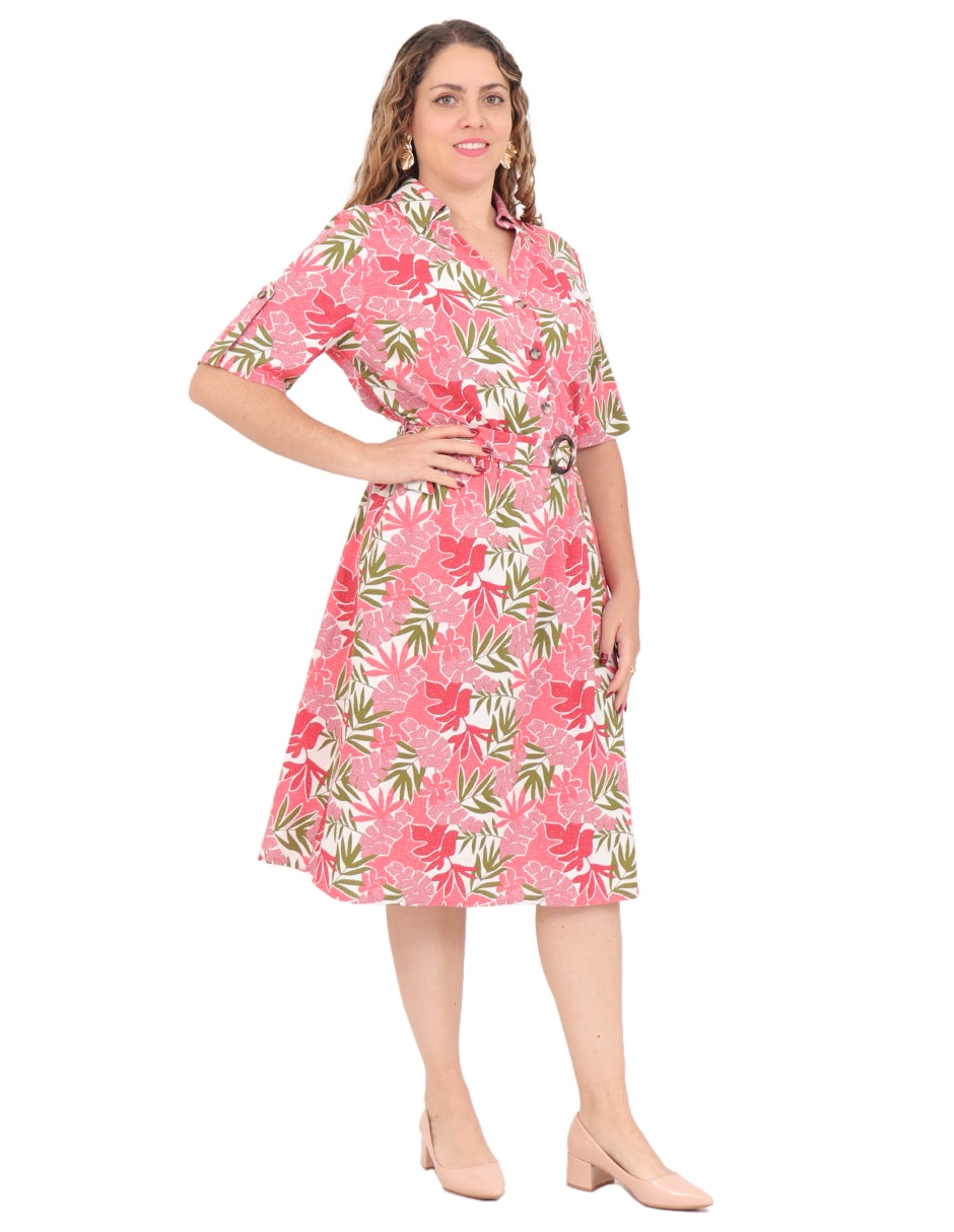 Vestido a la rodilla duplan petite para mujer