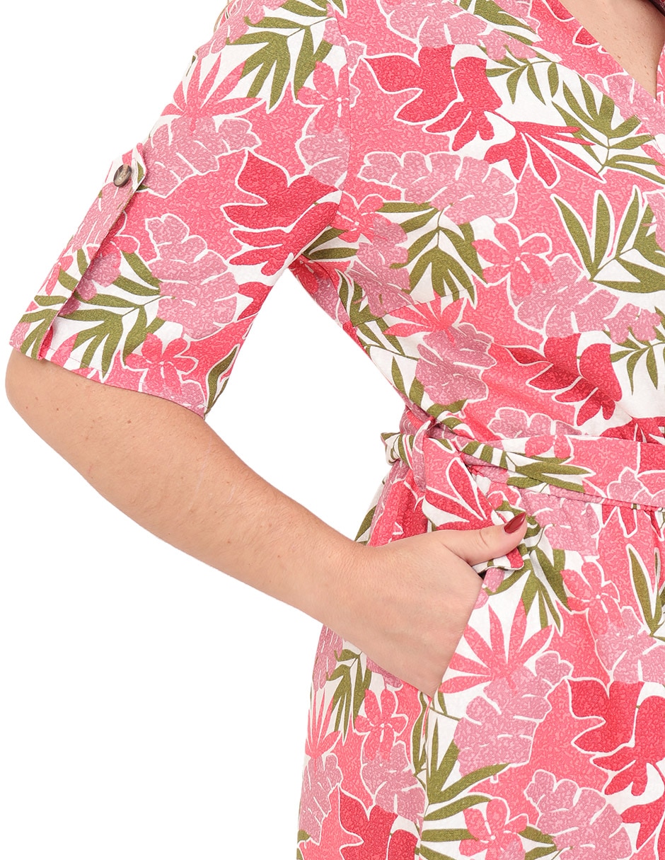 Vestido a la rodilla duplan petite para mujer