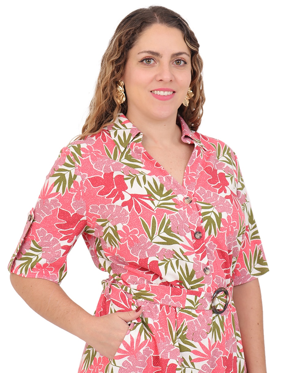 Vestido a la rodilla duplan petite para mujer