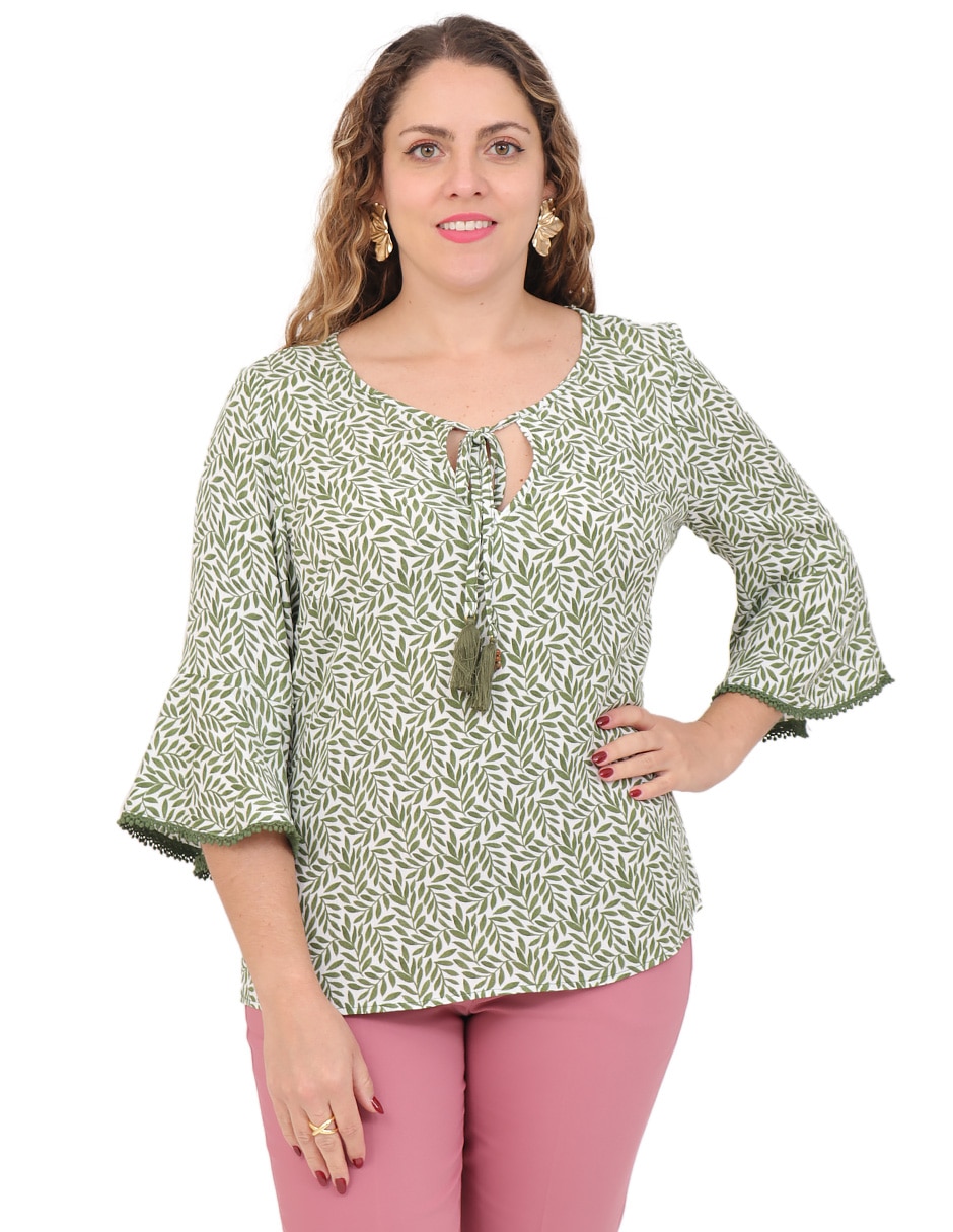 Blusa manga 3/4 para mujer