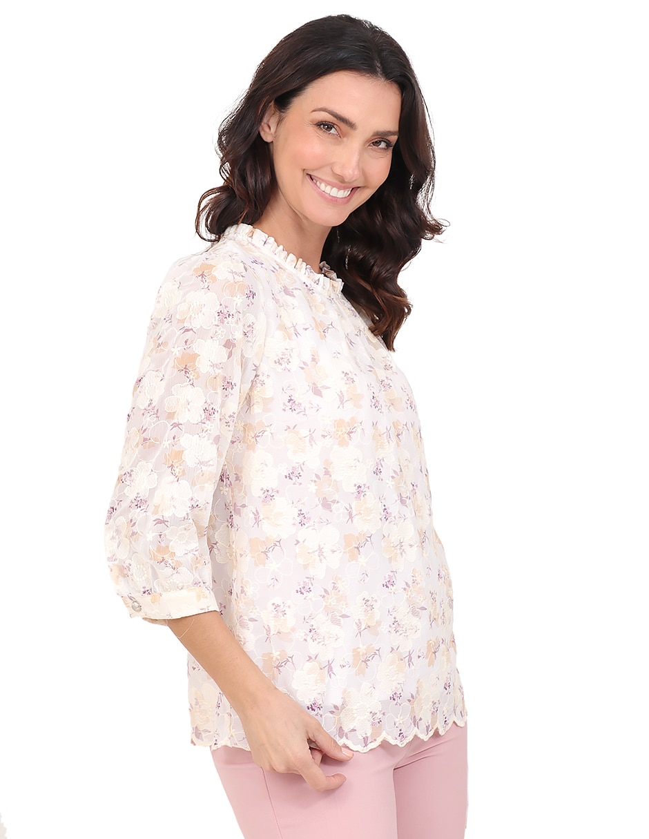 Blusa manga 3/4 para mujer 3