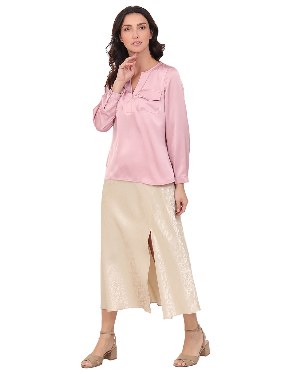 Blusa manga larga para mujer 6