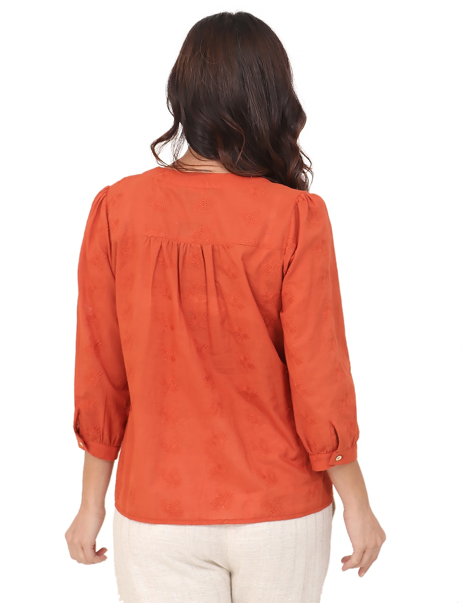 Blusa duplan manga 3/4 para mujer