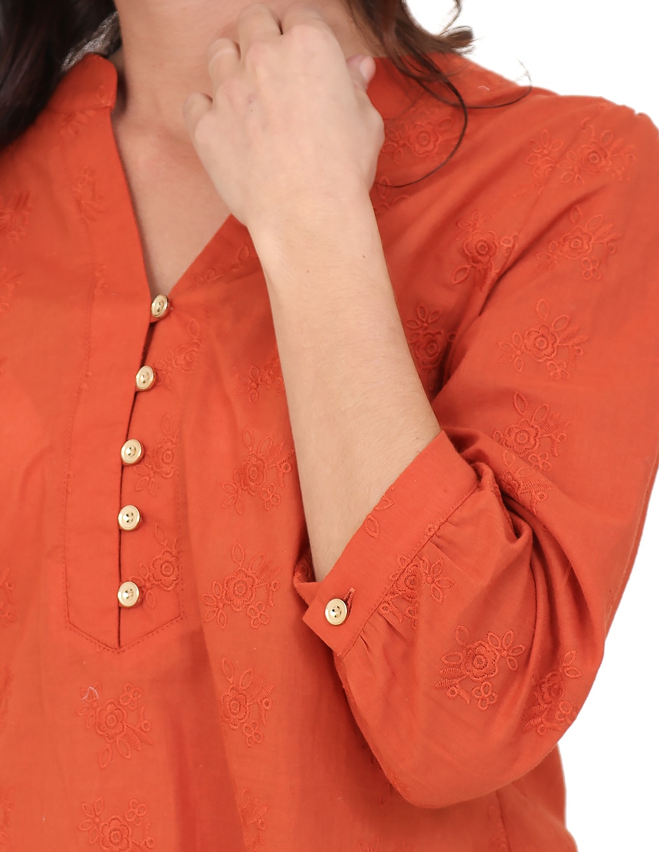Blusa duplan manga 3/4 para mujer
