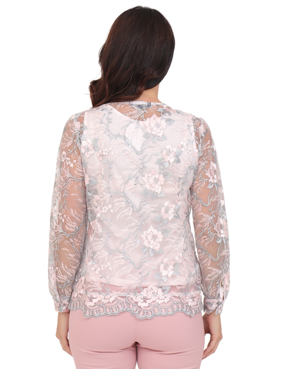 Blusa cuello redondo para mujer 5