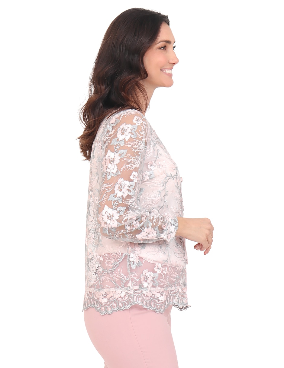 Blusa cuello redondo para mujer 4