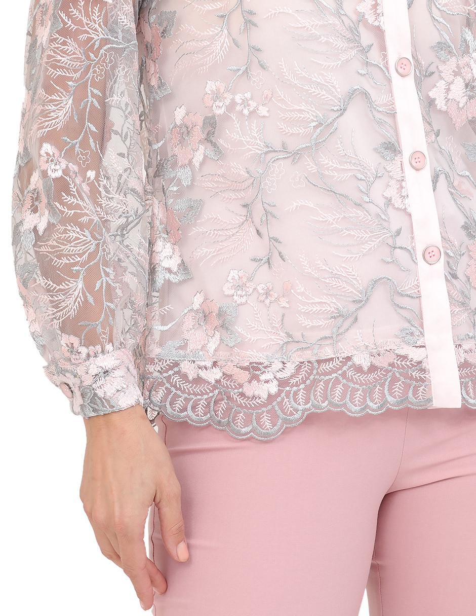 Blusa cuello redondo para mujer 3