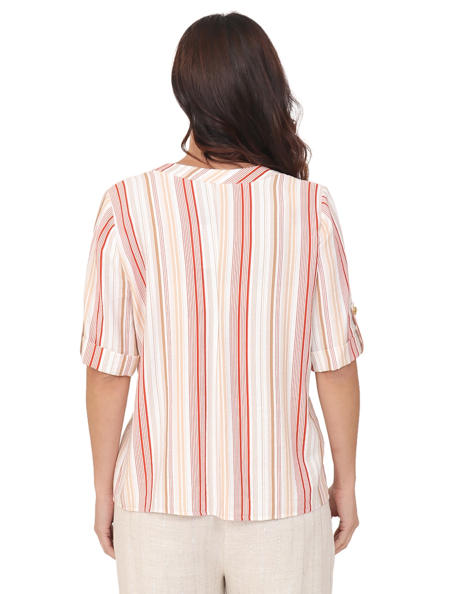 Blusa manga al codo para mujer 2