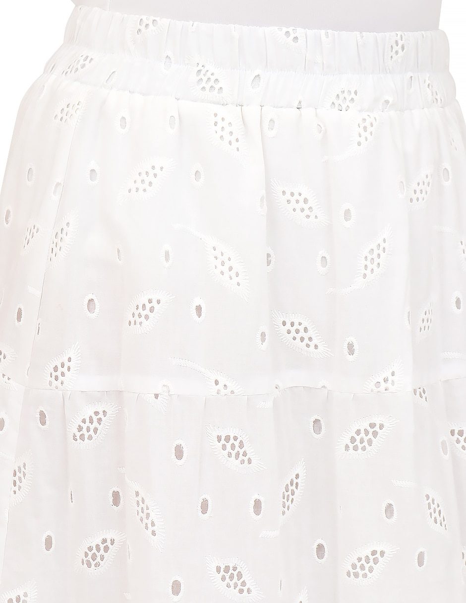 Falda midi duplan petite a la cintura