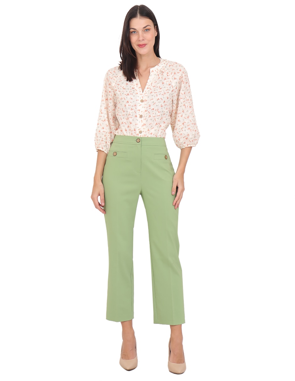 Pantalón duplan slim para mujer