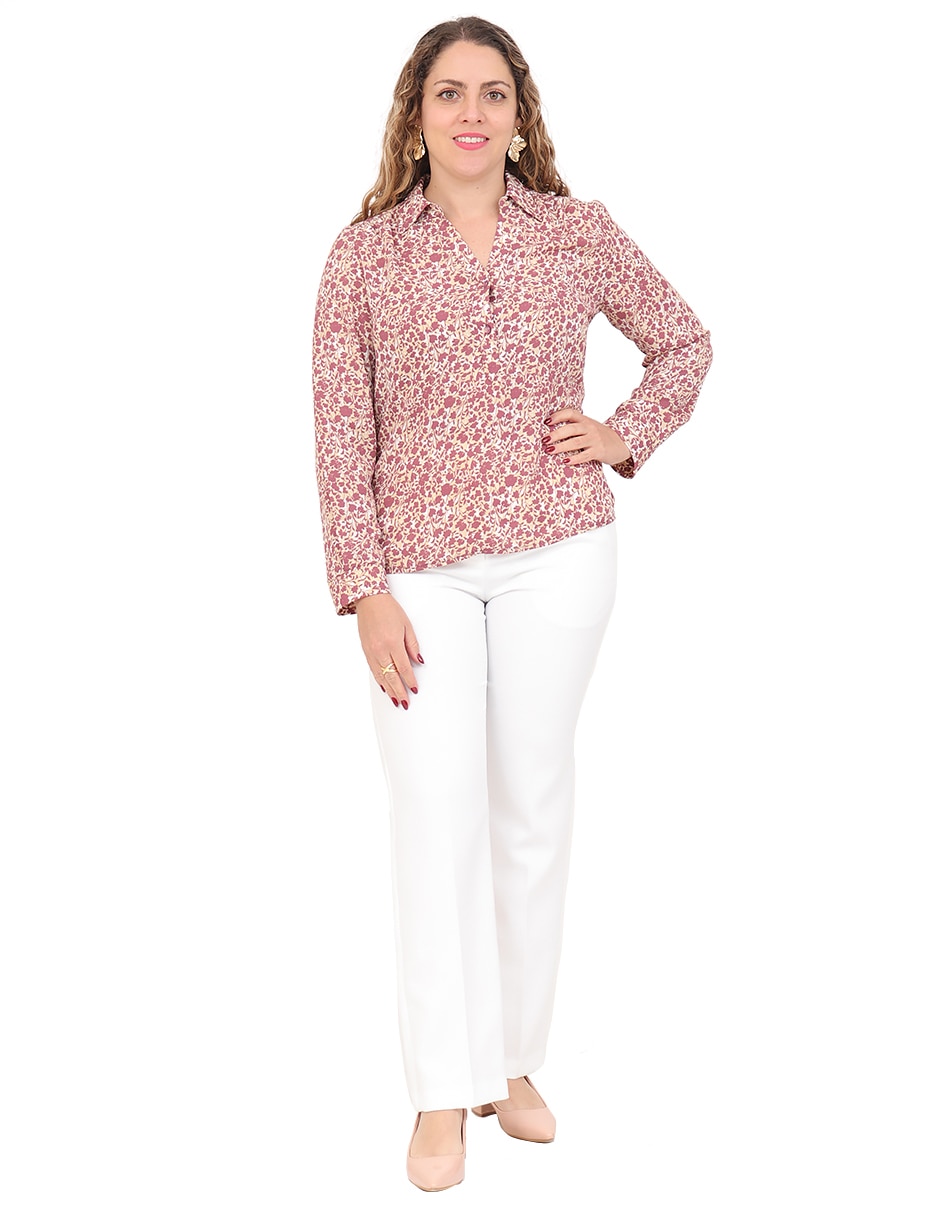 Pantalón de vestir duplan petite slim para mujer