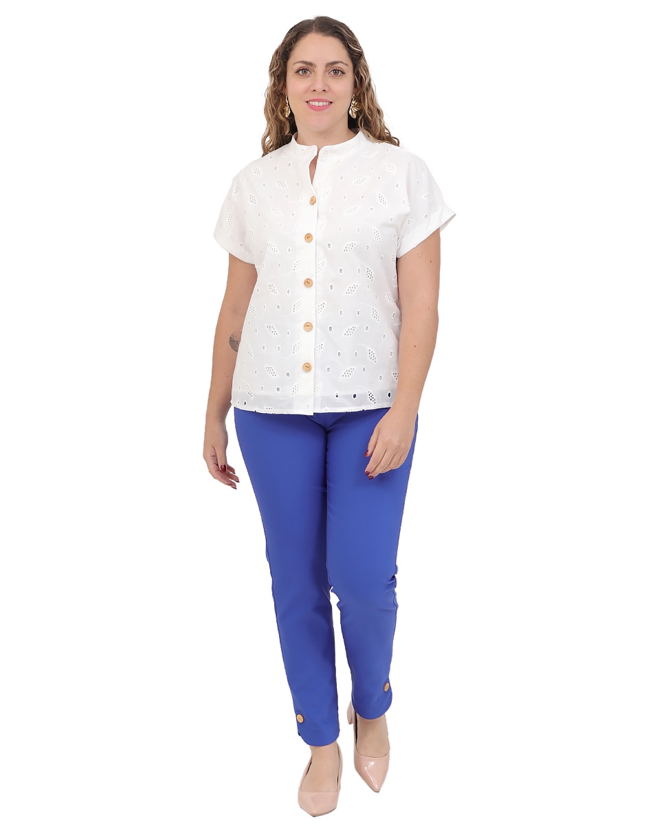 Pantalón de vestir duplan petite slim para mujer