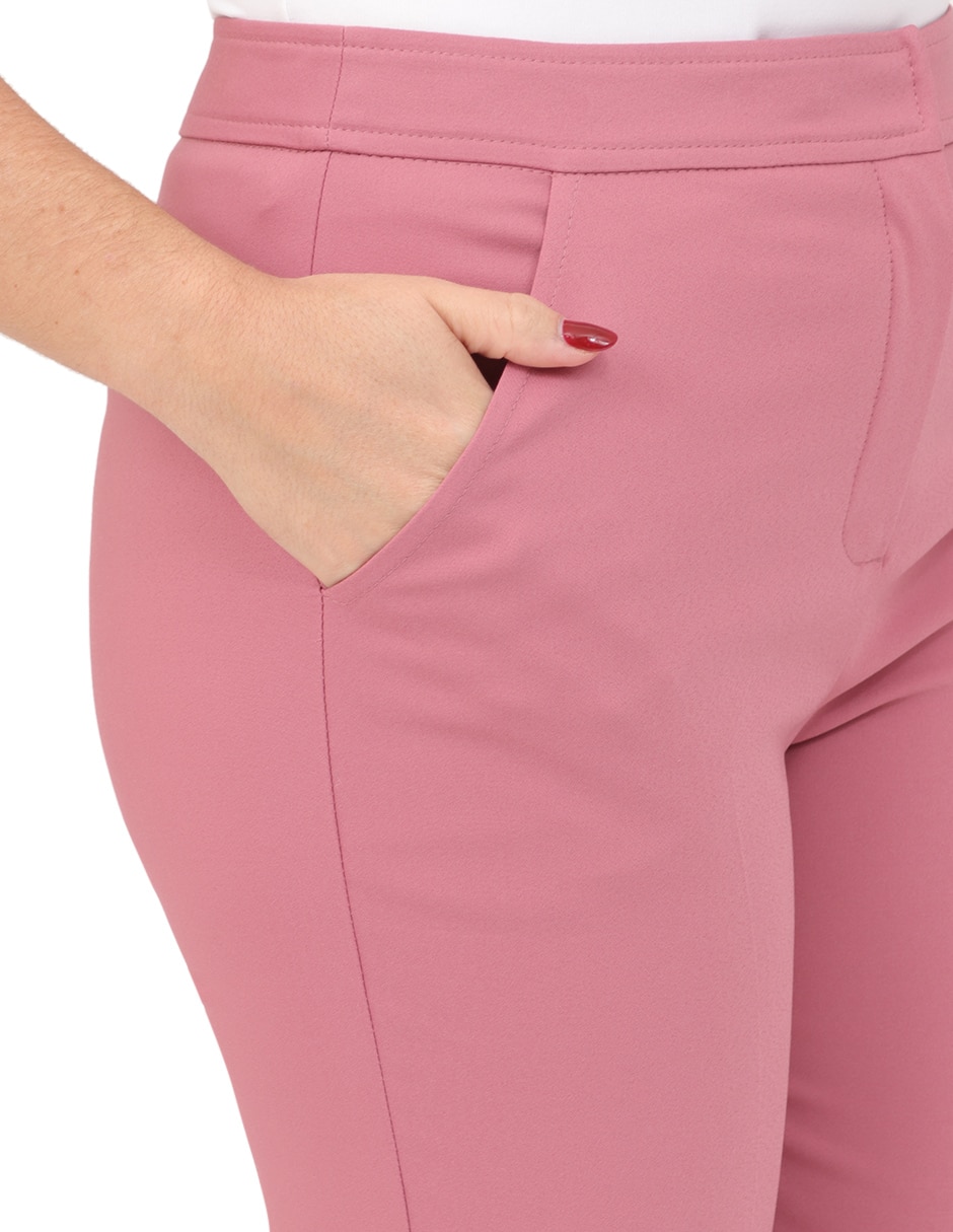 Pantalón de vestir slim para mujer 4