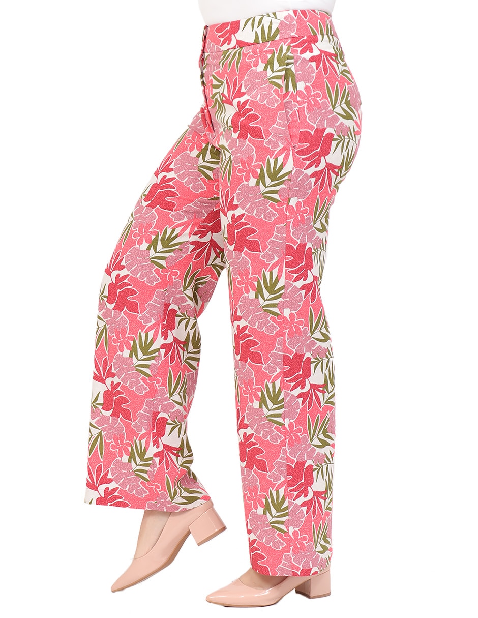 Pantalón de vestir duplan petite recto para mujer