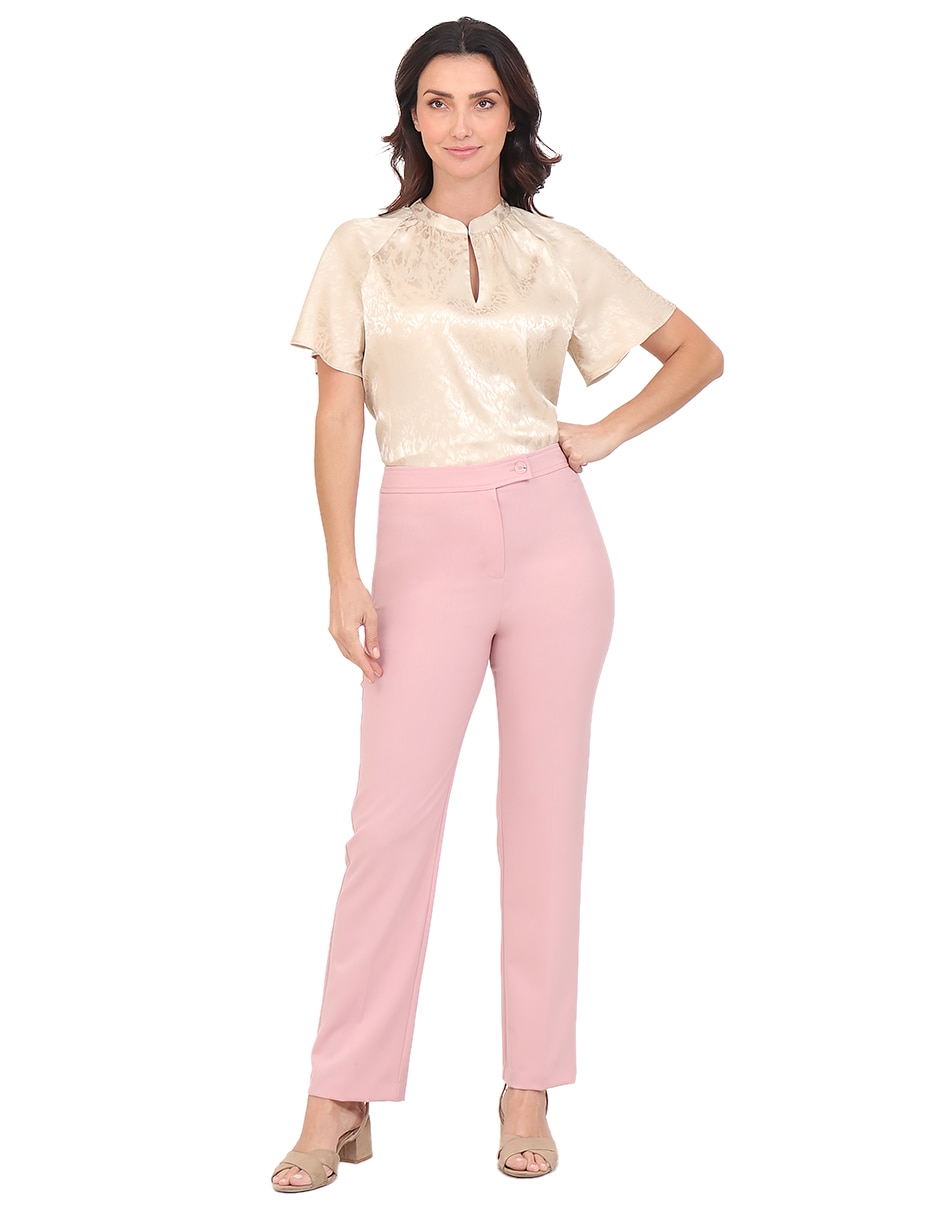 Pantalón de vestir duplan slim para mujer