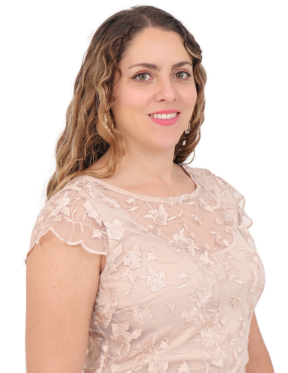 Vestido a la rodilla formal duplan petite para mujer