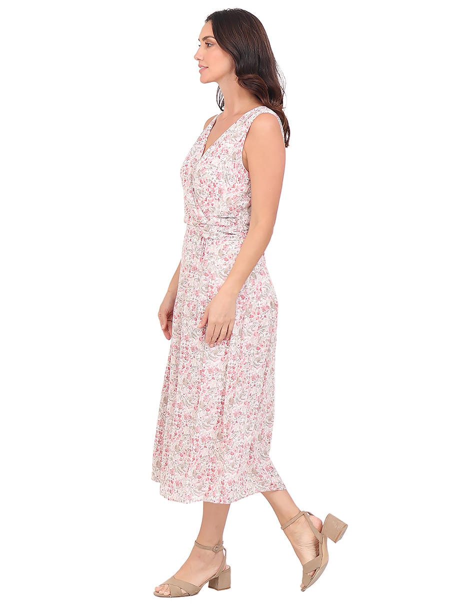 Vestido midi formal duplan para mujer