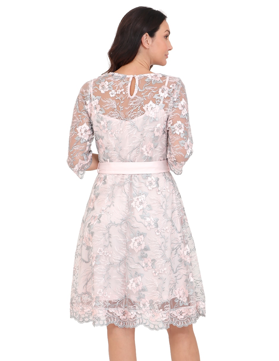 Vestido a la rodilla formal duplan para mujer