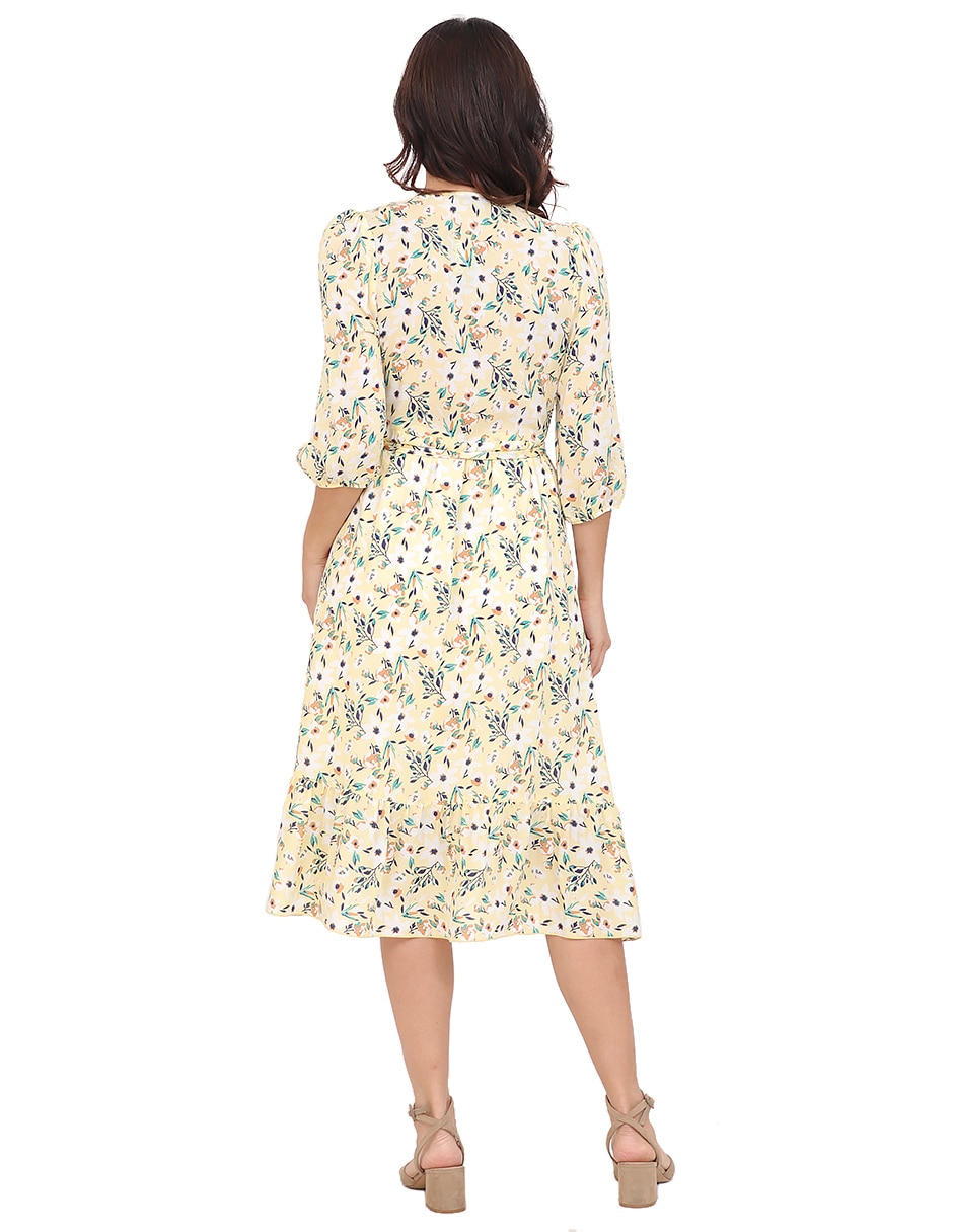 Vestido midi casual duplan para mujer