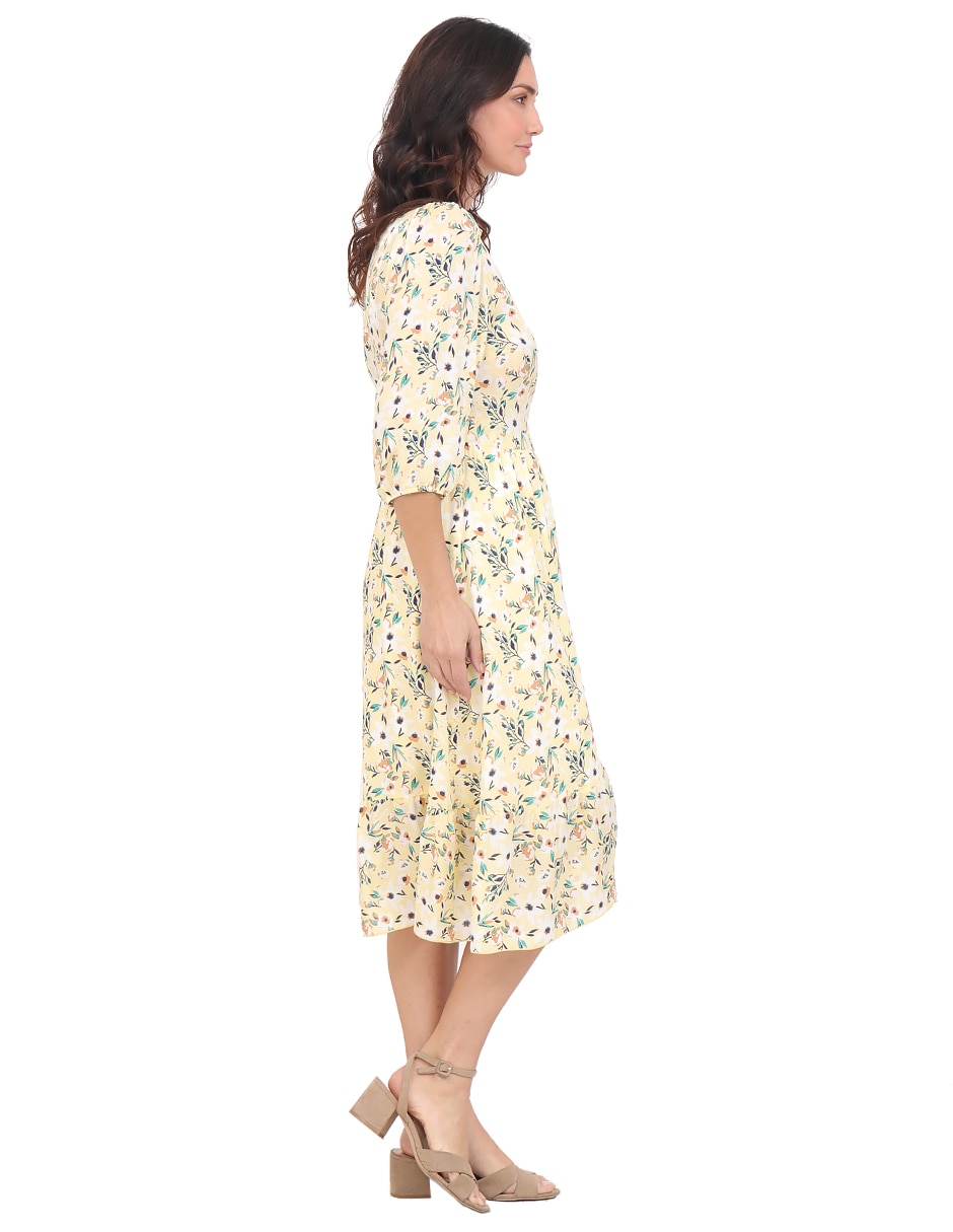 Vestido midi casual duplan para mujer